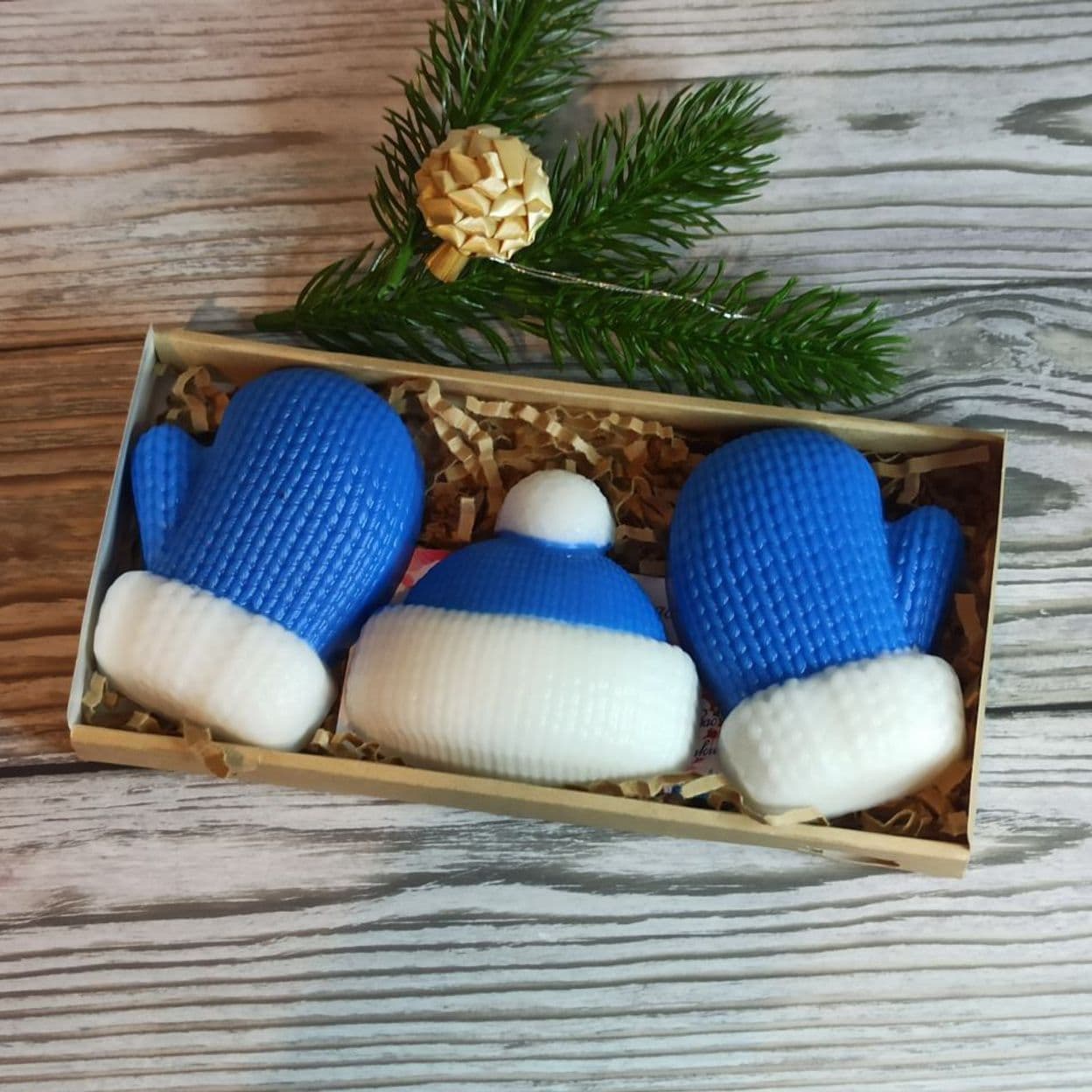 Купить Набор мыла "Рукавички Деда Мороза "