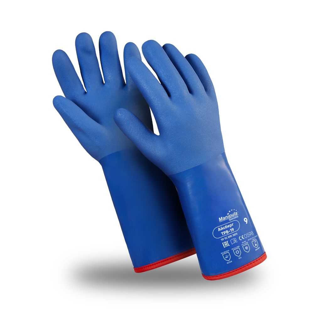 Купить Перчатки Manipula Specialist® Айсберг  (хлопок/акриловый мех+ПВХ), ТРВ-19/WG-788