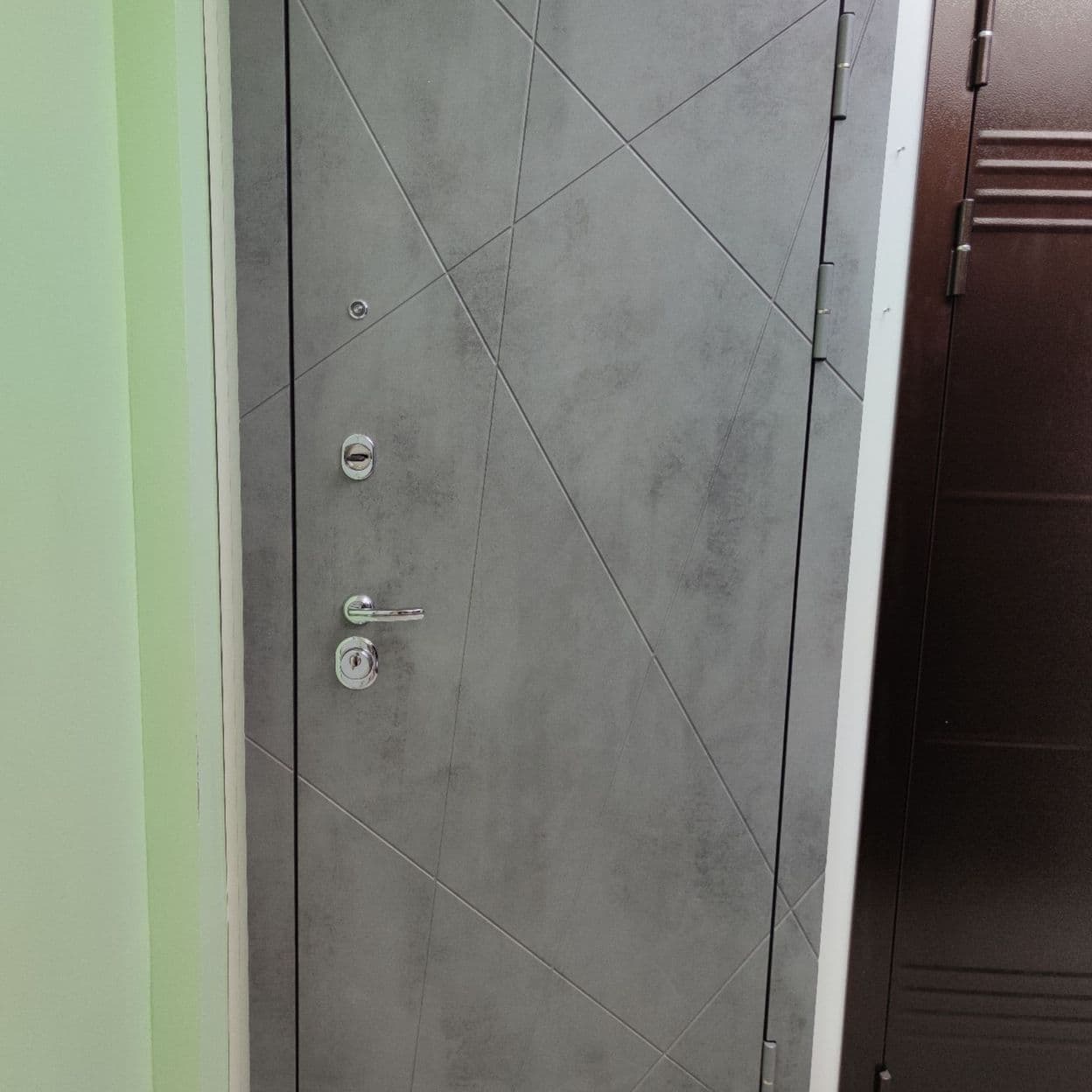 Купить Дверь входная "ТРИНИТИ", белый софт, АТЛАНТ