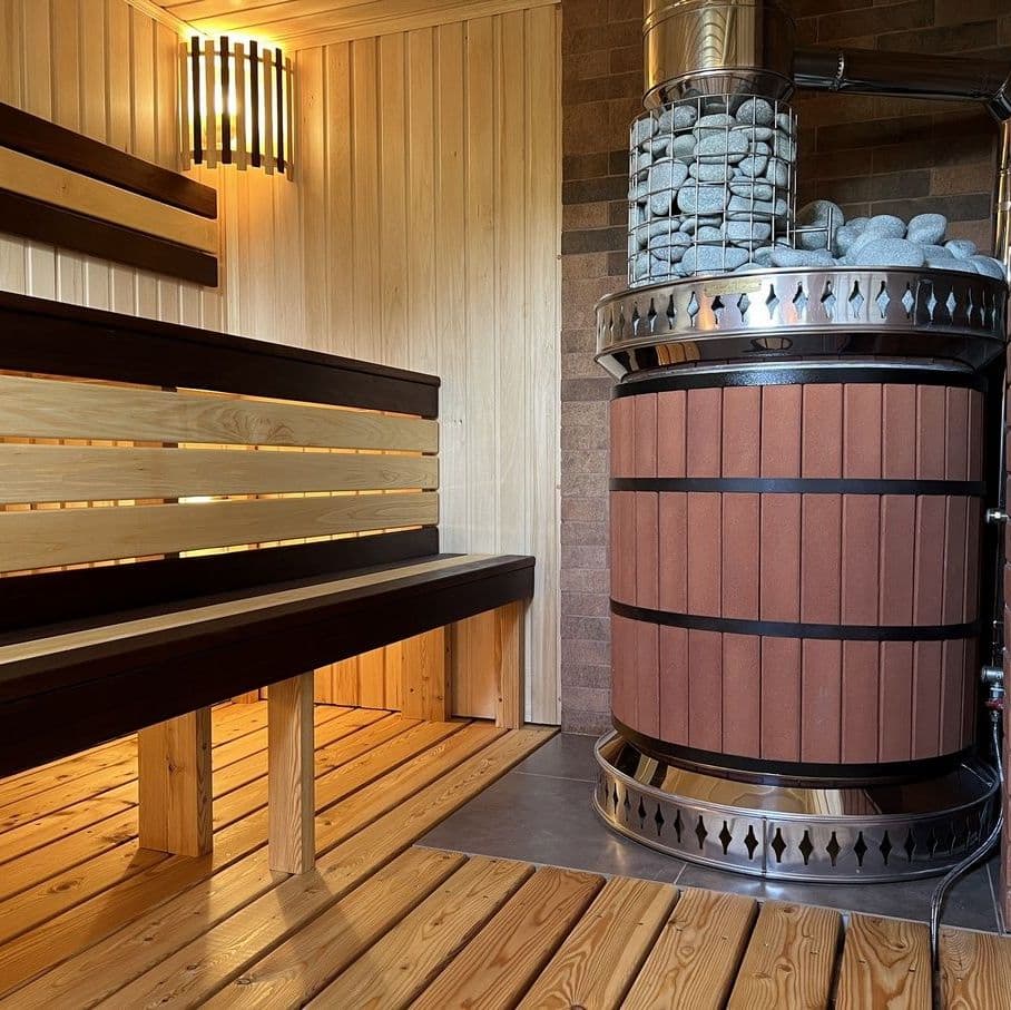 Купить Печь банная «РУССКАЯ БАНЯ» в кирпичной облицовке