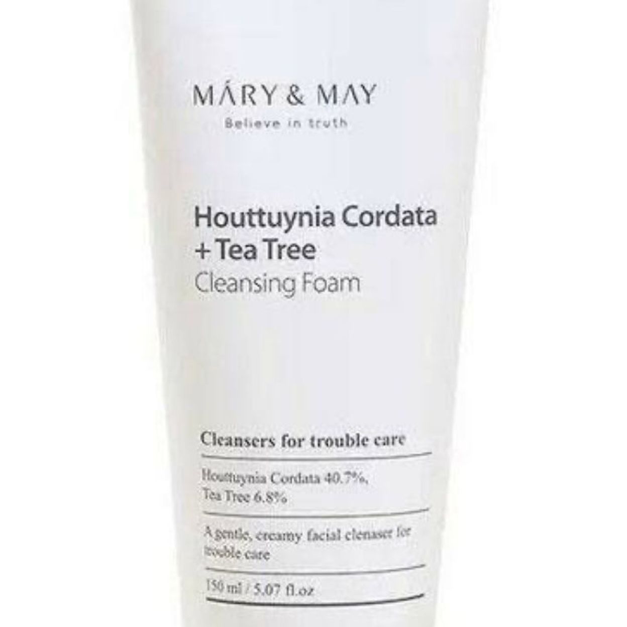 Купить Очищающая пенка для чувствительной кожи Mary&May Houttuynia Cordata + Tea Tree Cleansing Foam
