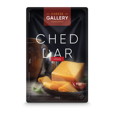 Купить СЫР CHEESE GALLERY ЧЕДДЕР КРАСНЫЙ НАРЕЗКА 45% 150 Г. с доставкой на дом . Доставка продуктов Тюмень , доставка продуктов в Тюмени , dostavka-pr
