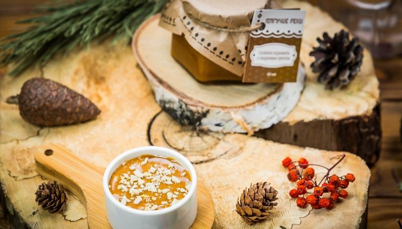Купить Солёная карамель с кедровым орехом 100 мл