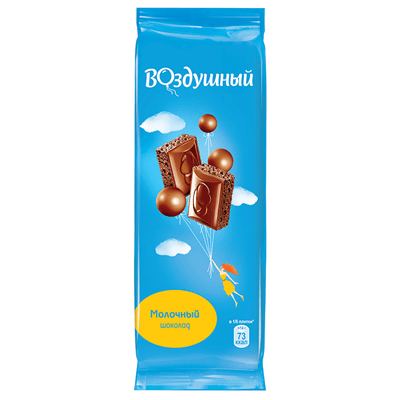 Купить ШОКОЛАД МОЛОЧНЫЙ ВОЗДУШНЫЙ ПОРИСТЫЙ 85 Г. доставка продуктов Тюмень . доставка продуктов в Тюмени . доставка фруктов Тюмень . доставка фруктов 