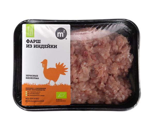 Купить Фарш из охлажденного мяса индейки, 400 г.