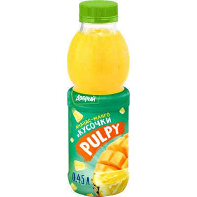 Купить НАПИТОК СОКОСОДЕРЖАЩИЙ ДОБРЫЙ PULPY АНАНАС-МАНГО 0,45 Л. доставка продуктов тюмень . доставка продуктов в тюмени . доставка фруктов тюмень . до