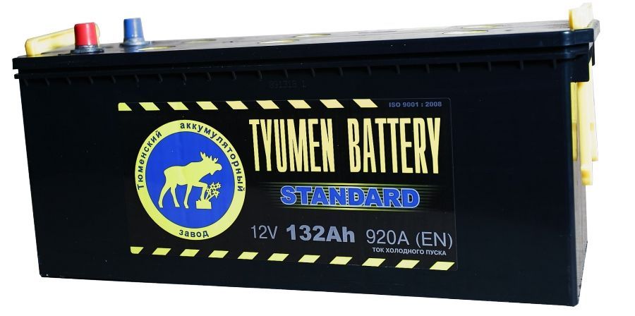 Купить Грузовой аккумулятор Tyumen Battery Standard 132 Ач обр. пол. 960A (513х189х230)