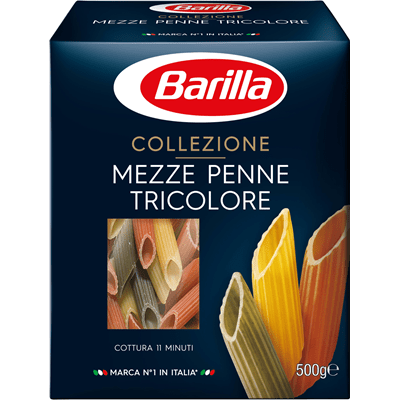 Купить МАКАРОННЫЕ ИЗДЕЛИЯ BARILLA МЕЦЦЕ ПЕННЕ ТРЕХЦВЕТНЫЕ 500 Г. доставка продуктов Тюмень . доставка продуктов в Тюмени . доставка фруктов Тюмень . д