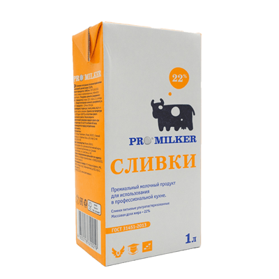 Купить СЛИВКИ 22% PROMILKER 1Л. доставка продуктов Тюмень . доставка продуктов в Тюмени . доставка фруктов Тюмень . доставка фруктов в Тюмени . достав