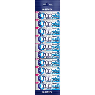 Купить ORBIT WHITE ЖЕВАТЕЛЬНАЯ РЕЗИНКА ОСВЕЖАЮЩАЯ МЯТА 10 ШТ. доставка продуктов Тюмень . доставка продуктов в Тюмени . доставка фруктов Тюмень . дост