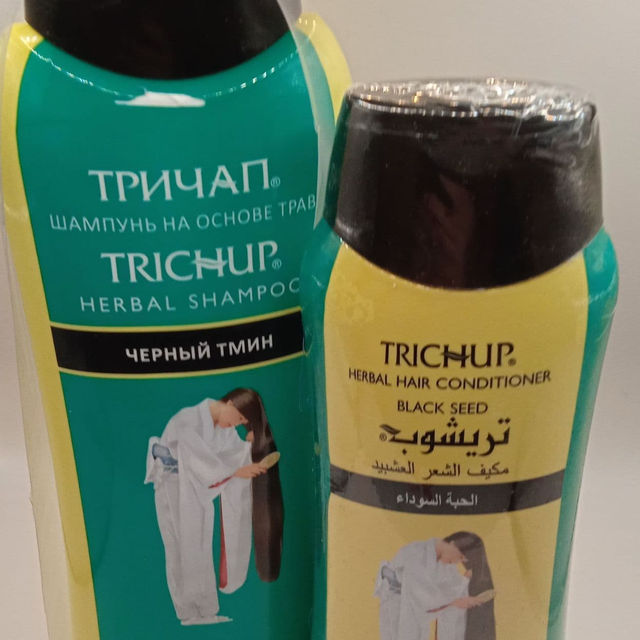 Купить Набор Шампунь для волос "Trichup" с черным тмином, 400 мл + Кондиционер для волос (Black Seed) 200 мл
