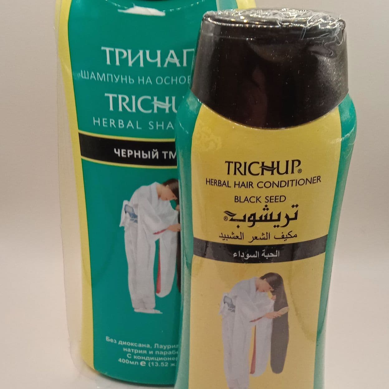 Купить Набор Шампунь для волос "Trichup" с черным тмином, 400 мл + Кондиционер для волос (Black Seed) 200 мл