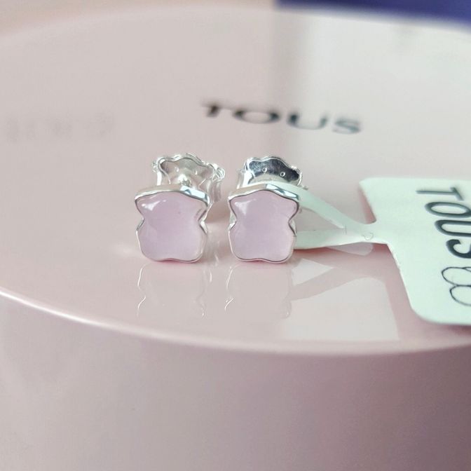Серьги tous icon color, купить сережки тоус шпинель. купить сережки тоус разноцветные, купить сережки тоус розовые, купить серьги тоус с камнями, tous