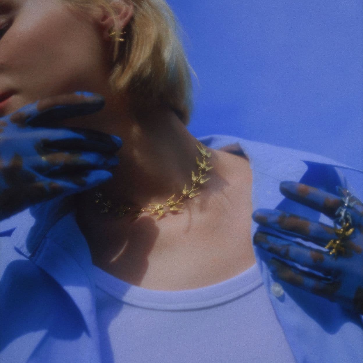 Купить MY SWALLOWS 2.0 Колье с десятью маленькими ласточками, позолота