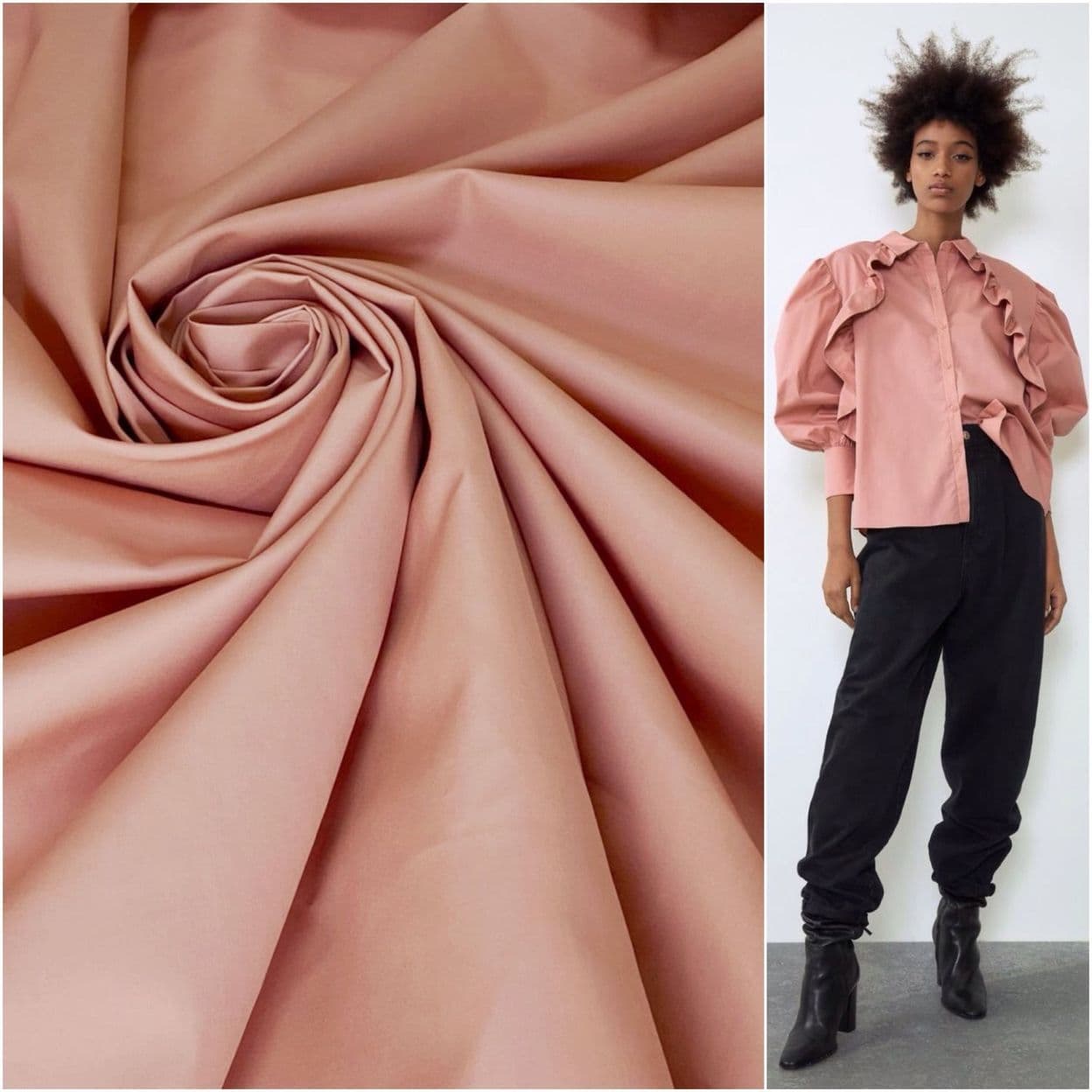Купить натуралный итальянский хлопок поплин Loro Piana
