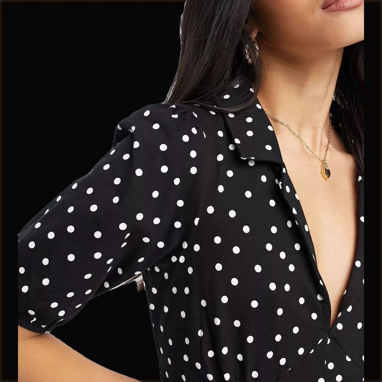 Купить ASOS DESIGN – Midi-Freizeitkleid mit Punkten 151641767