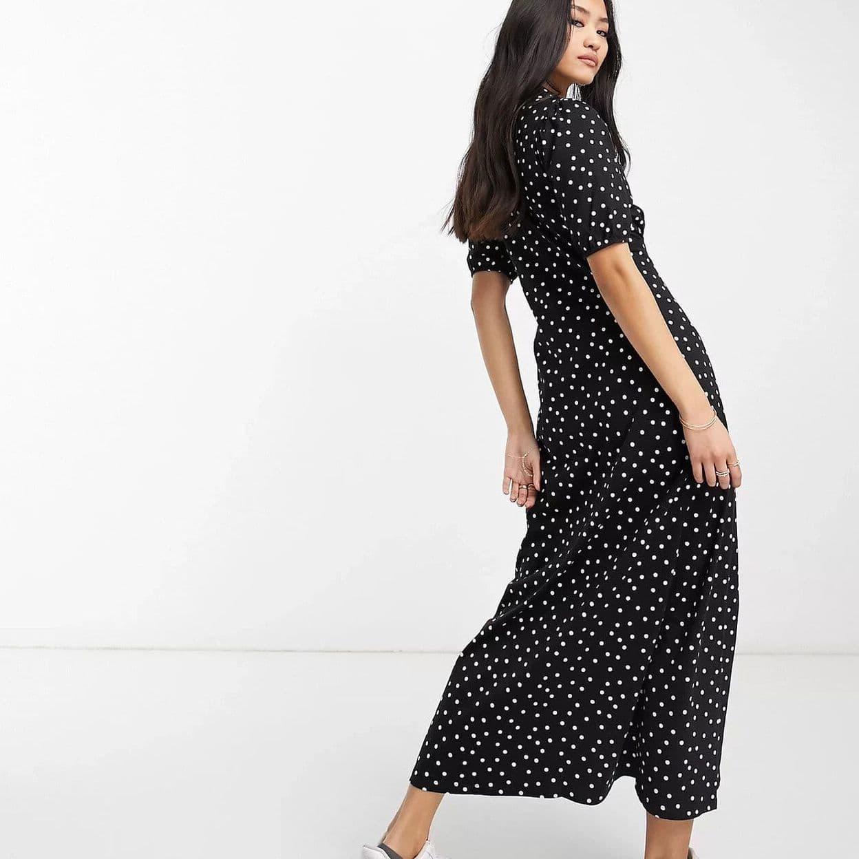 Купить ASOS DESIGN – Midi-Freizeitkleid mit Punkten 151641767