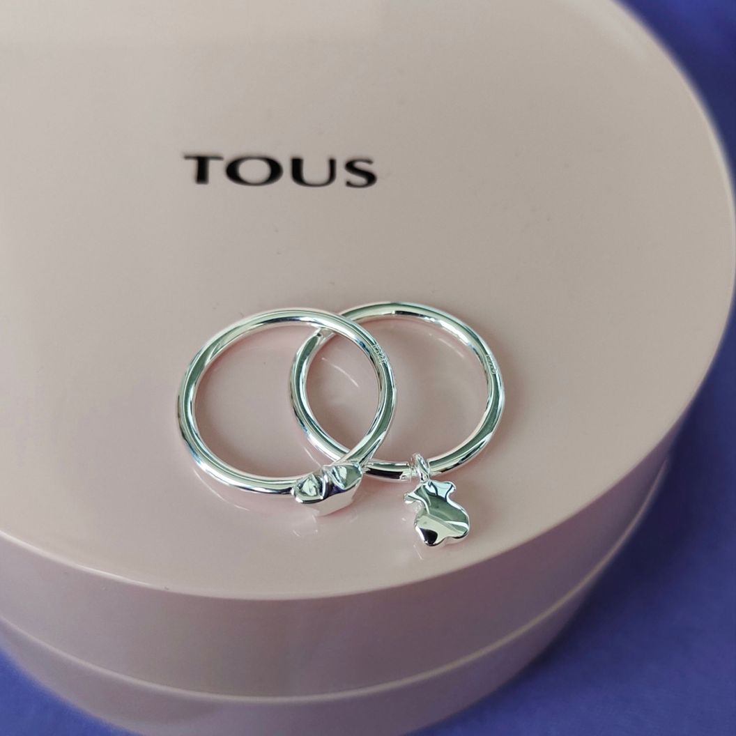 Купить Tous кольцо серебро сет колец тоус mini icons