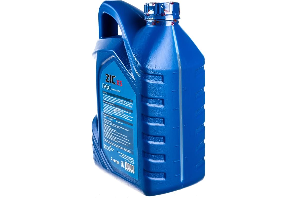 Купить Масло моторное ZIC X5, полусинтетическое, класс вязкости 5W-30, API SN, 4 л. 162621