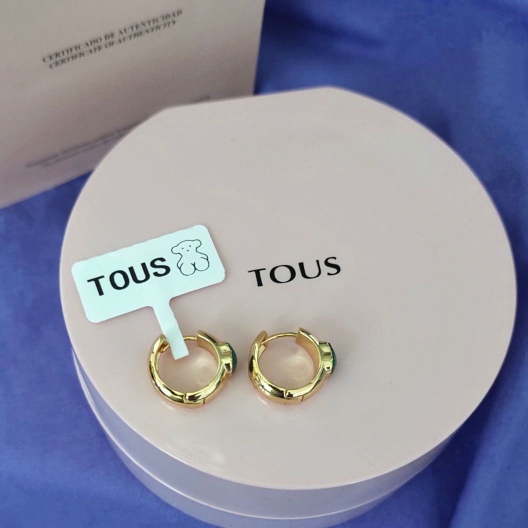 Купить Серьги Tous Icon Color малахит
