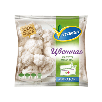 Купить ЦВЕТНАЯ КАПУСТА VИТАМИН 400 Г.. доставка продуктов тюмень . доставка продуктов в тюмени . доставка фруктов тюмень . доставка фруктов в тюмени .