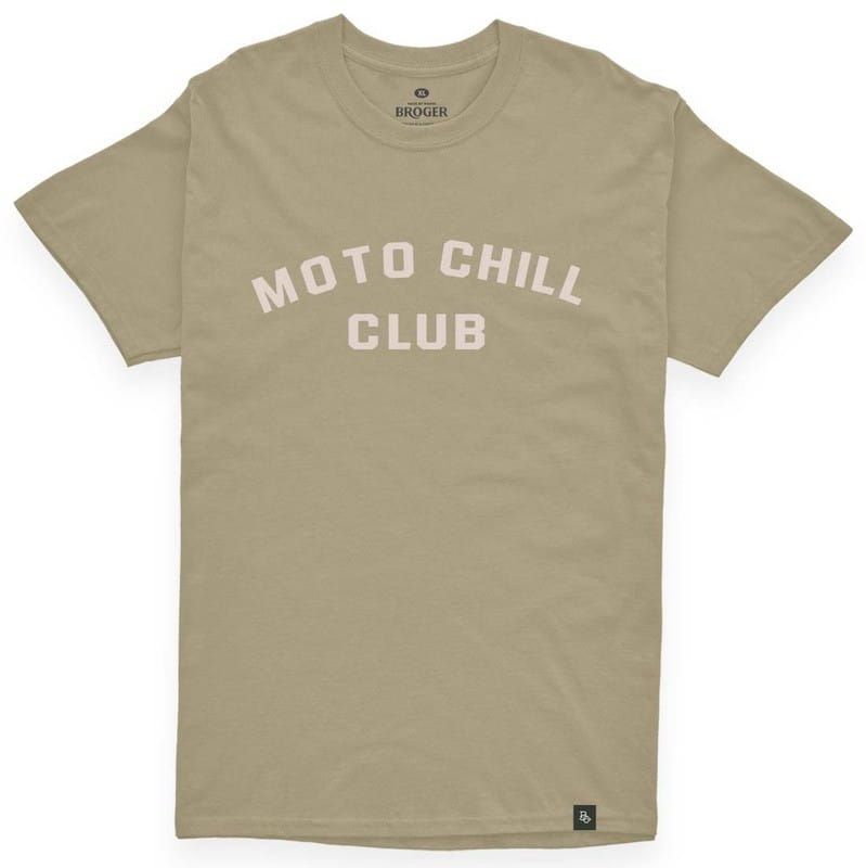 Купить T-SHIRT BROGER MOTO CHILL CLUB OLIVE