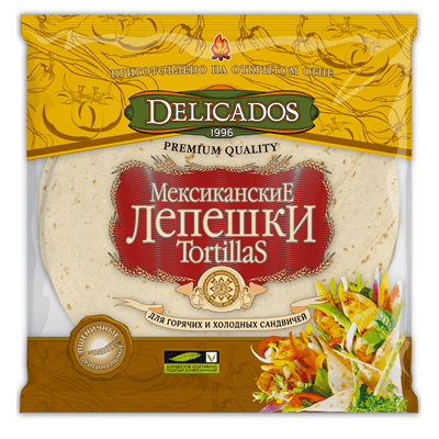 Купить ЛЕПЕШКИ DELICADOS TORTILLAS ОРИГИНАЛЬНЫЕ 400 Г. доставка продуктов Тюмень . доставка продуктов в Тюмени . доставка фруктов Тюмень . доставка фр
