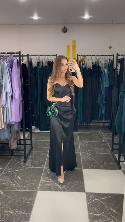 Купить Атласное платье макси на корсетной основе