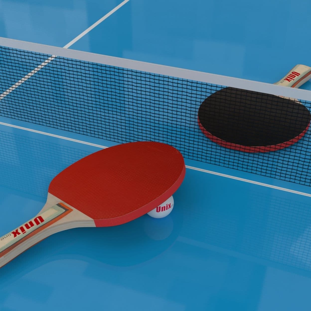 Купить Всепогодный теннисный стол UNIX line outdoor 6mm (blue)