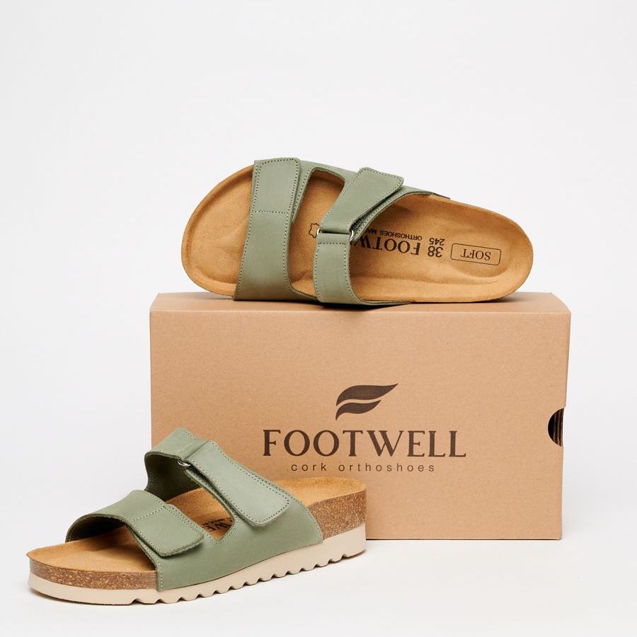 Купить Footwell Сандалии женские анатомические, цвет Олива