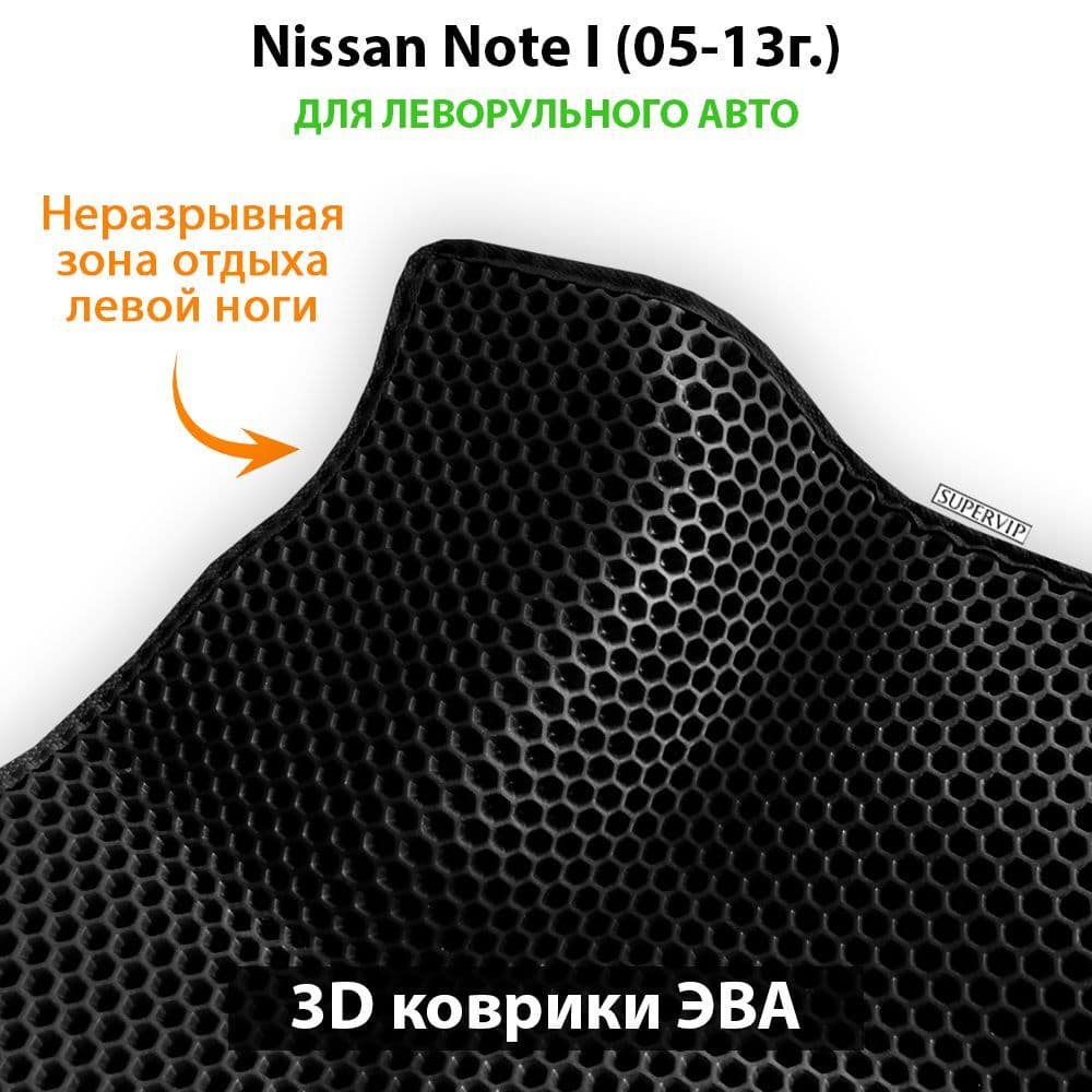 Купить Автоковрики ЭВА для Nissan Note I