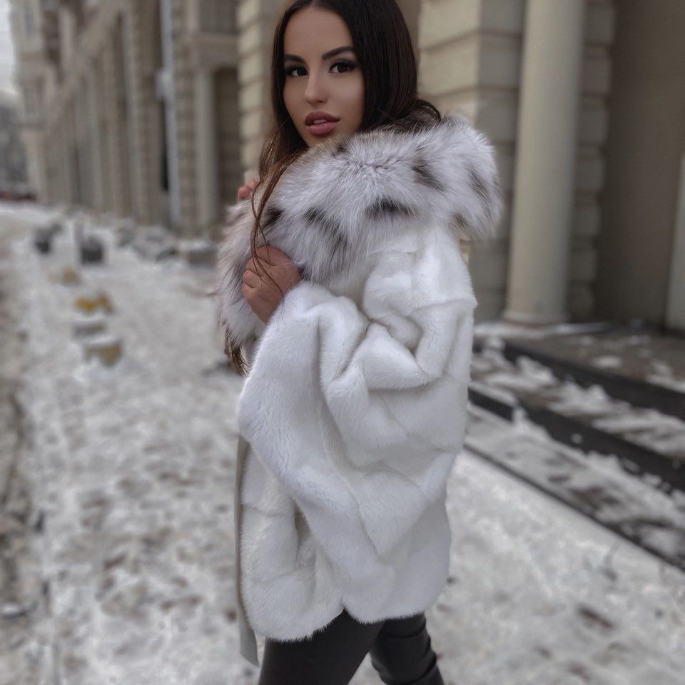 Купить Норковая шуба с рысью