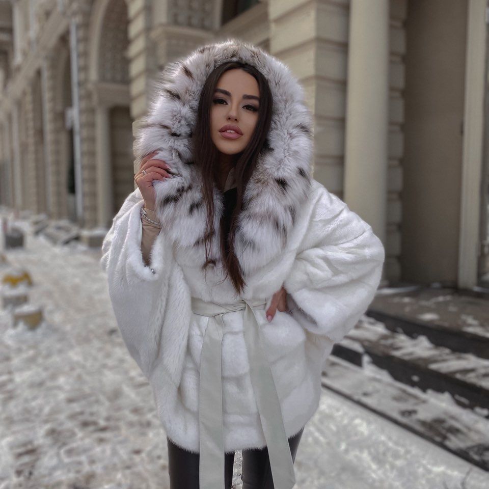 Купить Норковая шуба с рысью