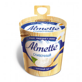 Купить СЫР ТВОРОЖНЫЙ ALMETTE СЛИВОЧНЫЙ 150 Г. с доставкой на дом . Доставка продуктов Тюмень , доставка продуктов в Тюмени , dostavka-produktov-tyumen