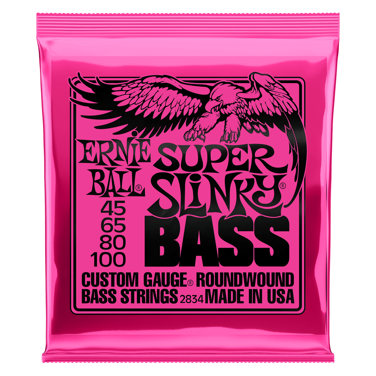 Купить Ernie Ball 2834 Super Slinky Nickel Wound Bass 45-100