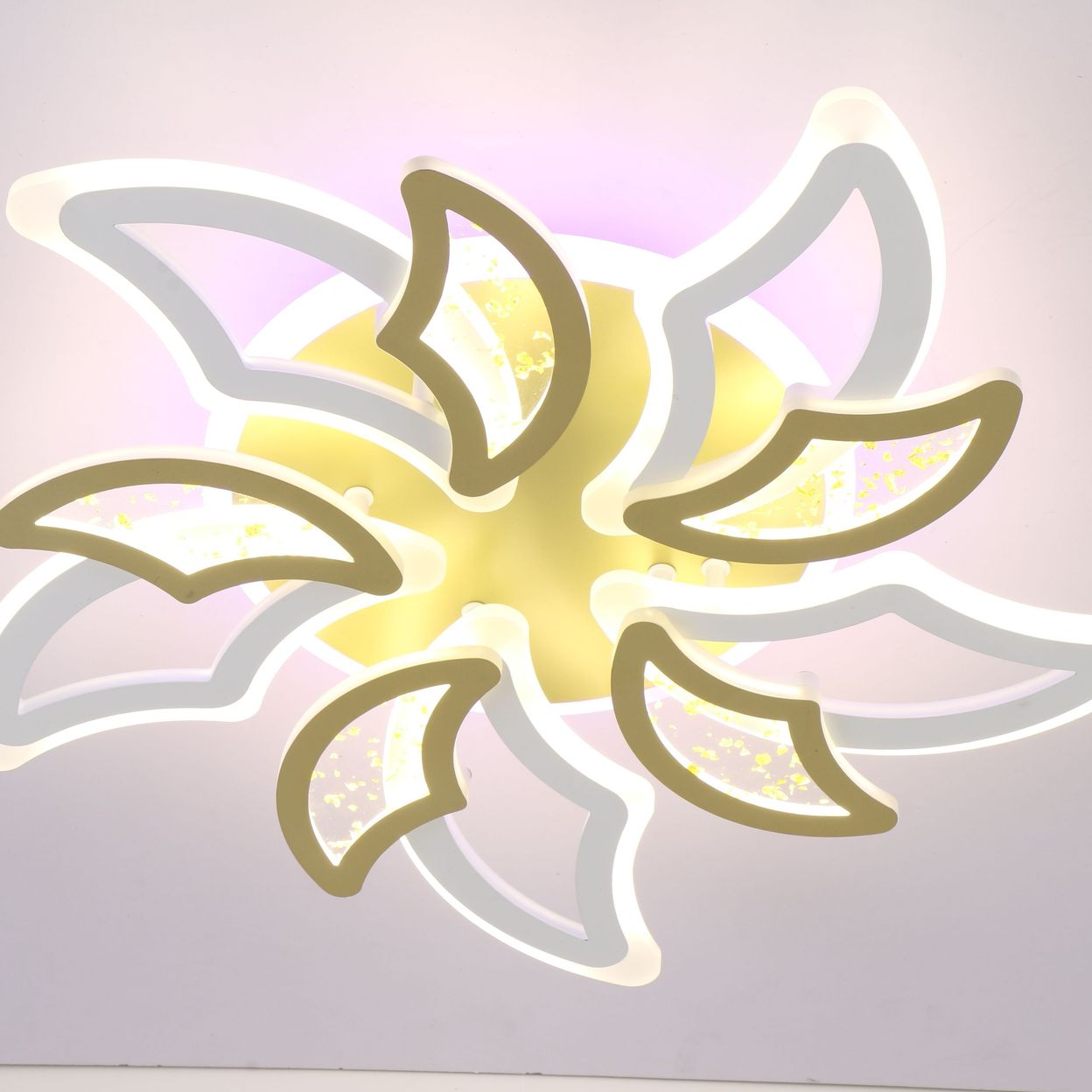 Купить Люстра потолочная светодиодная, цветок LS-001195-4WT