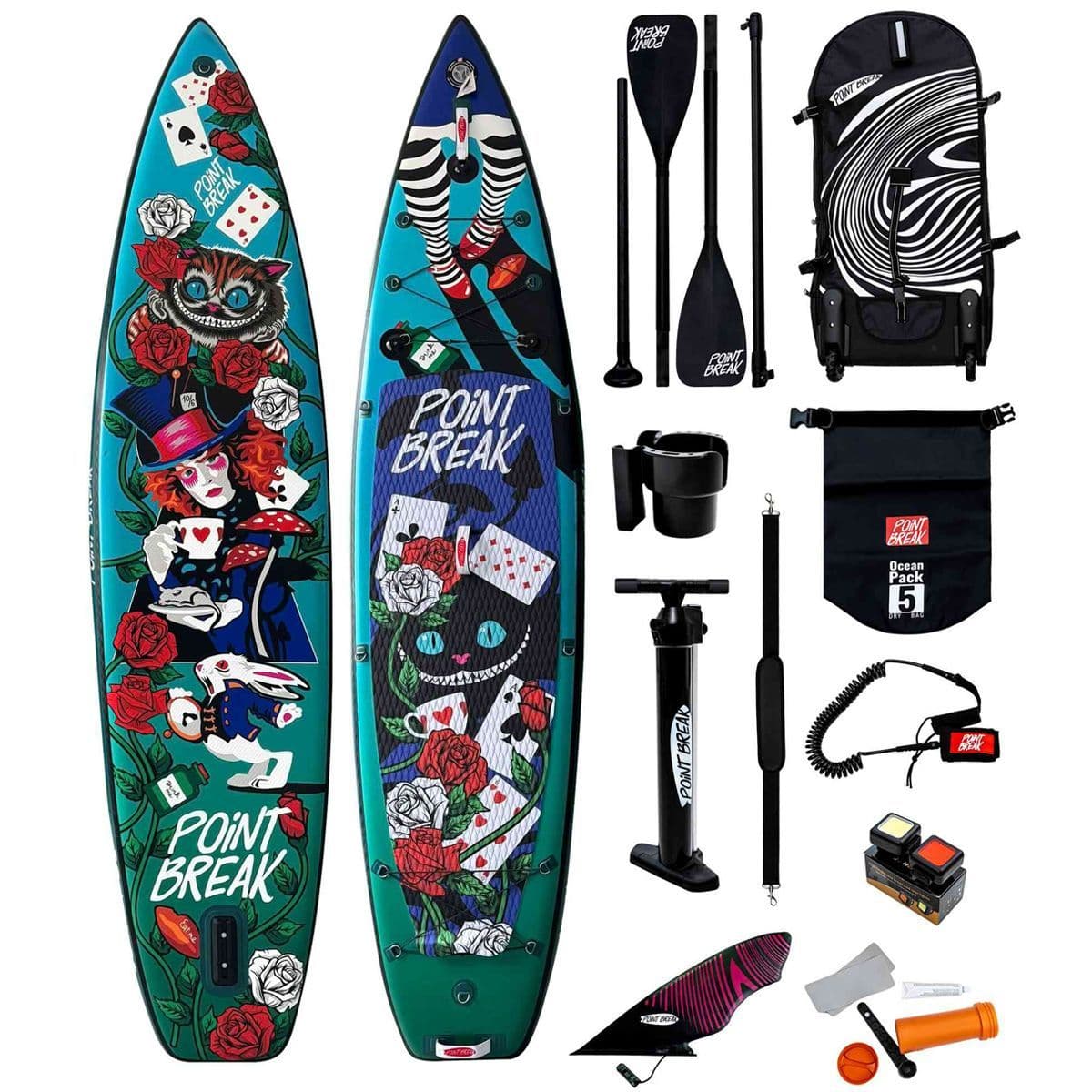 Купить Сапборд POINT BREAK Premium 11.6 АЛИСА Green