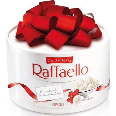 Купить КОНФЕТЫ RAFFAELLO С ЦЕЛЬНЫМ МИНДАЛЬНЫМ ОРЕХОМ В КОКОСОВОЙ ОБСЫПКЕ 200 Г. доставка продуктов Тюмень . доставка продуктов в Тюмени . доставка фру