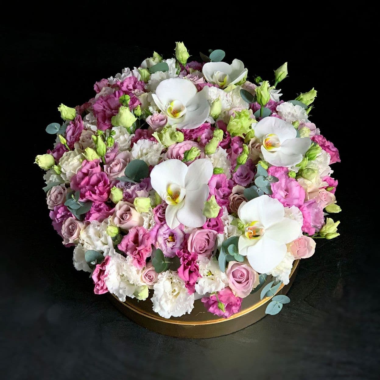 Купить Цветы в шляпной коробке арт. 32