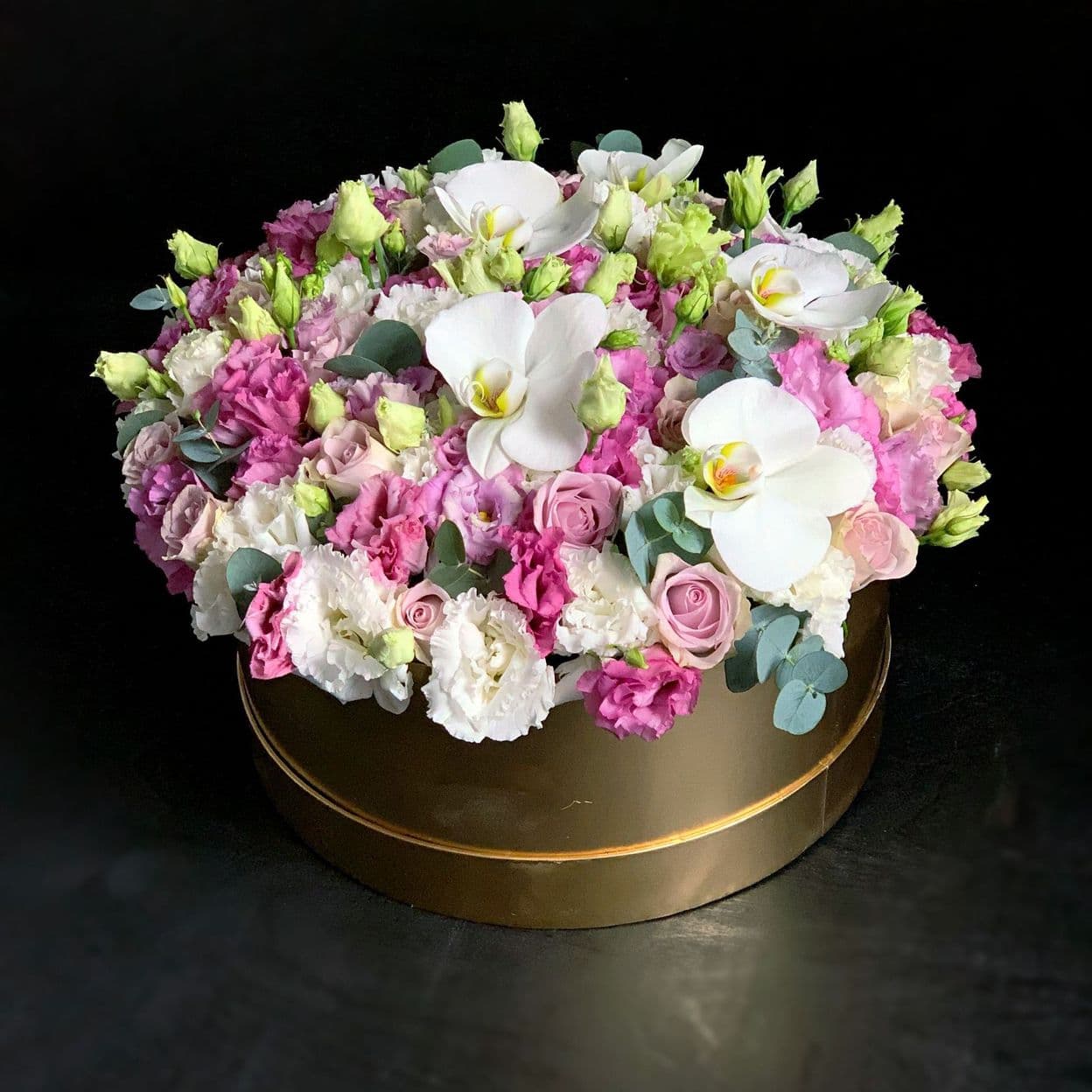 Купить Цветы в шляпной коробке арт. 32
