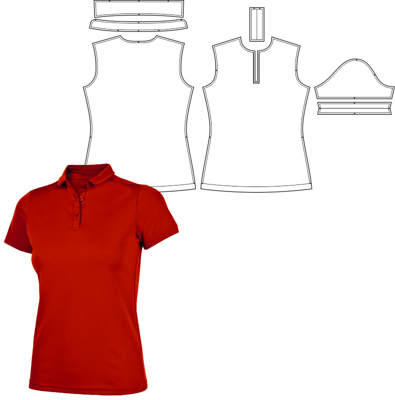 Купить Конструкция детской футболки / поло