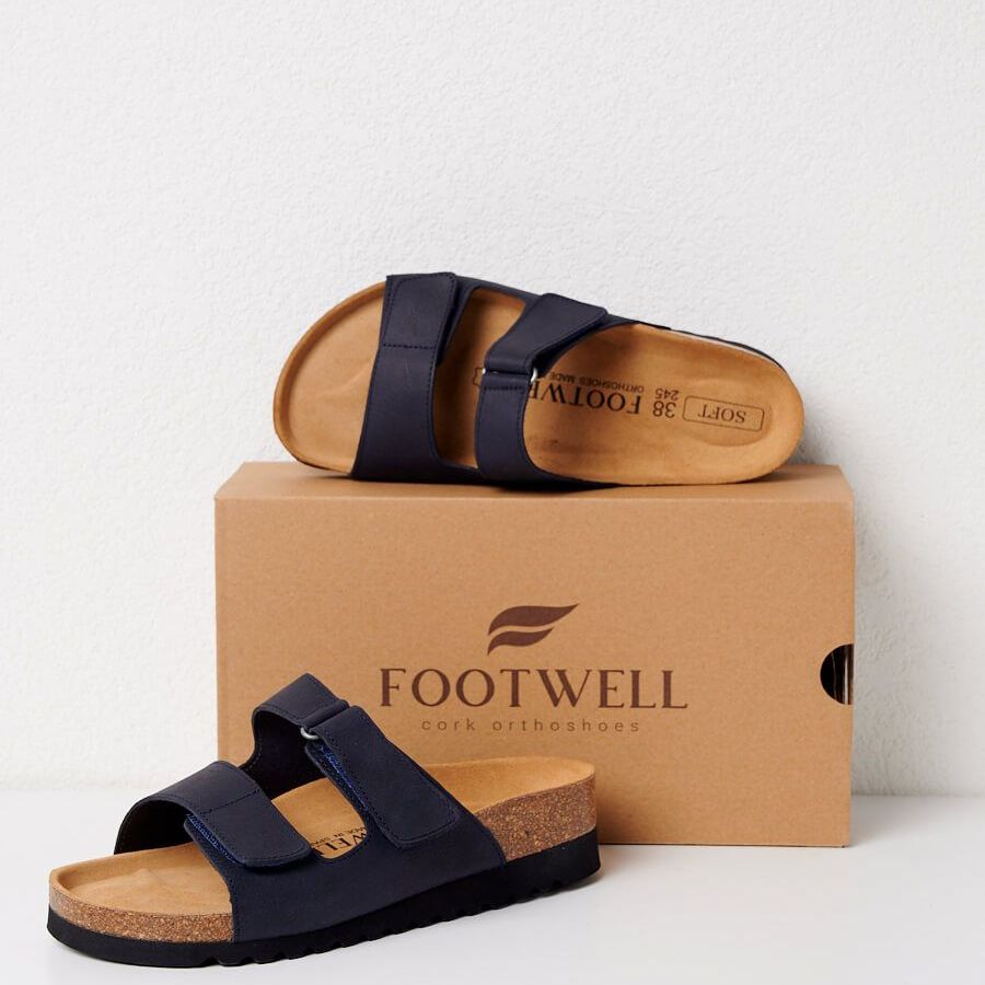 Купить Footwell Сандалии анатомические, цвет черника (танкетка,)