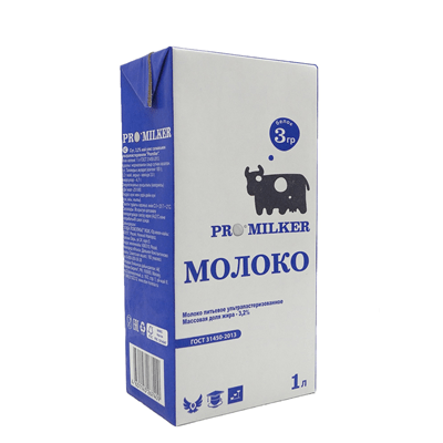 Купить МОЛОКО PROMILKER 3,2% УЛЬТРАПАСТЕРИЗОВАННОЕ 1 Л. доставка продуктов Тюмень . доставка продуктов в Тюмени . доставка фруктов Тюмень . доставка ф