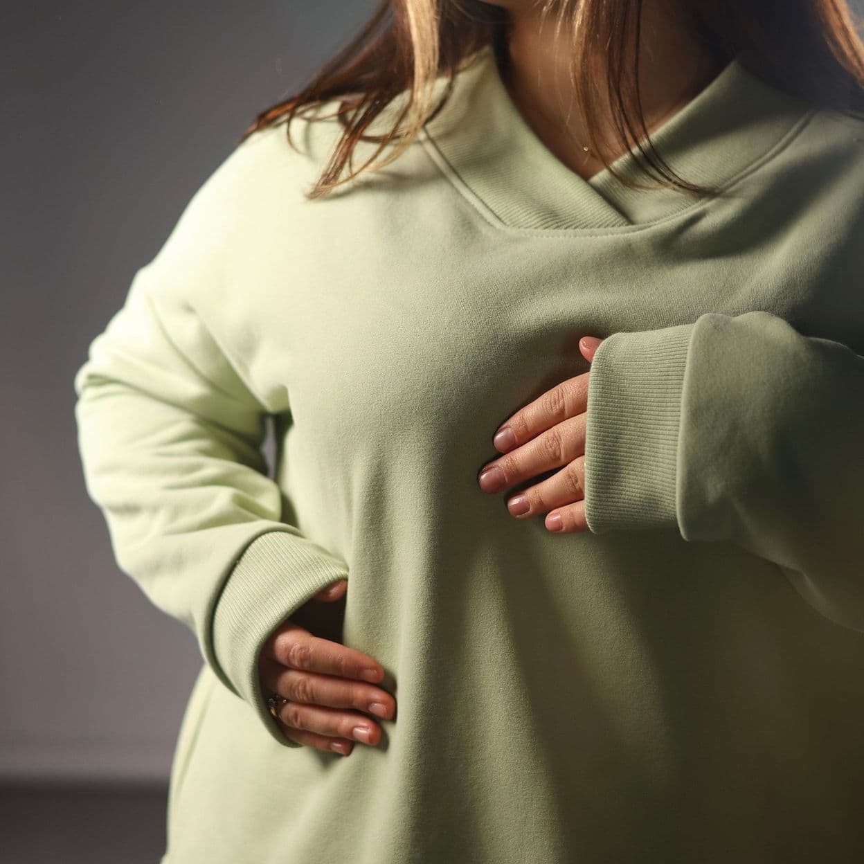 Купить Свитшот из футера велюр эффект