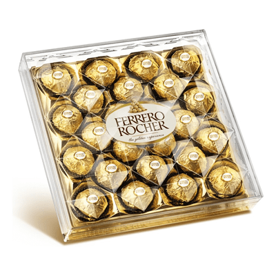Купить КОНФЕТЫ ХРУСТЯЩИЕ FERRERO ROCHER ИЗ МОЛОЧНОГО ШОКОЛАДА, ПОКРЫТЫЕ ИЗМЕЛЬЧЕННЫМИ ОРЕШКАМИ, С НАЧИНКОЙ ИЗ КРЕМА И ЛЕСНОГО ОРЕХА 300 Г. доставка пр