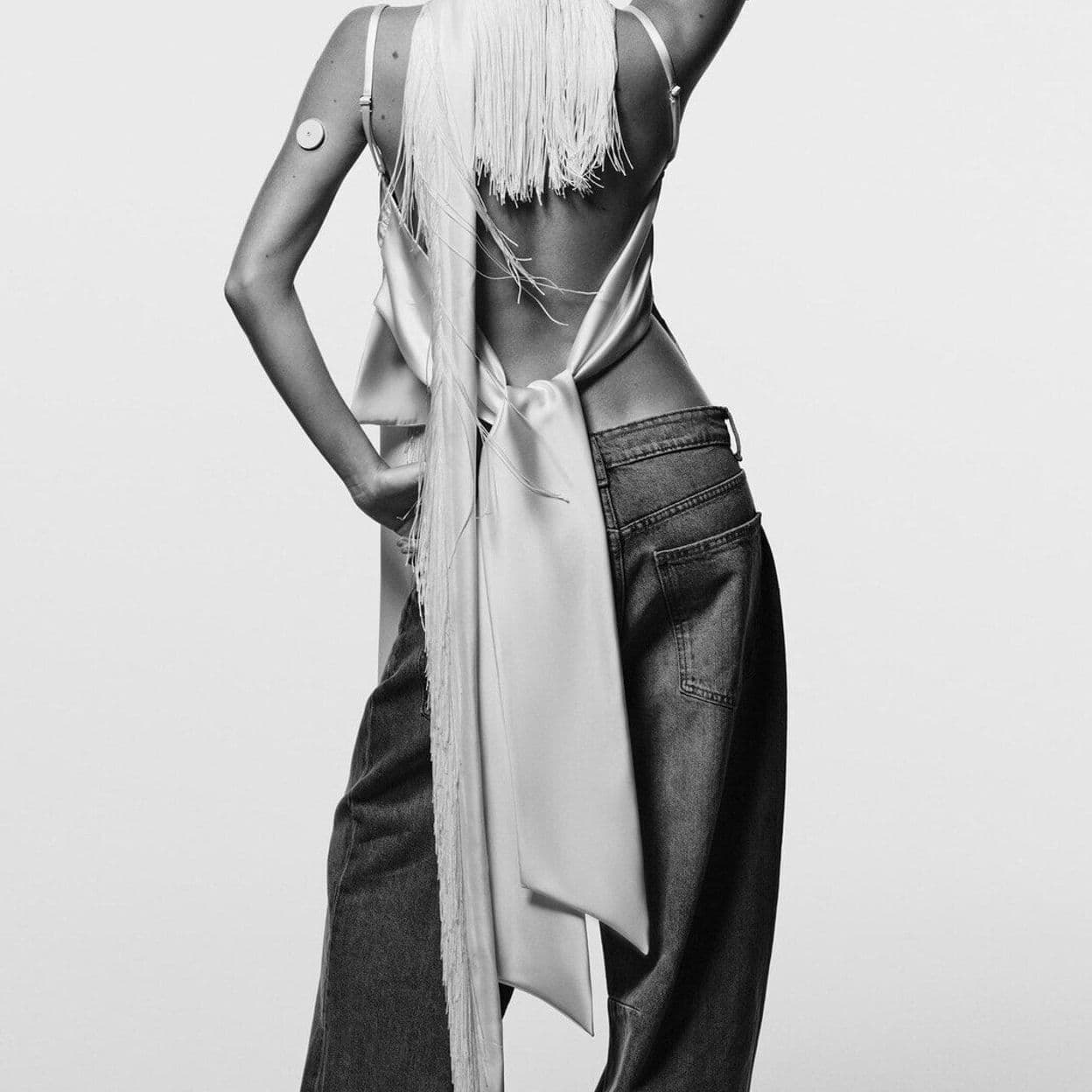 Купить Джинсы trf baggy balloon со средней посадкой ZARA 124665292