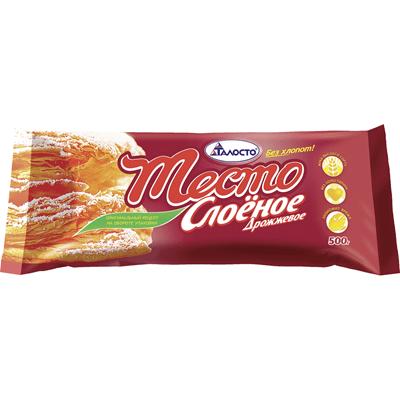 Купить ТЕСТО ТАЛОСТО СЛОЕНОЕ ДРОЖЖЕВОЕ 500 Г. доставка продуктов Тюмень . доставка продуктов в Тюмени . доставка фруктов Тюмень . доставка фруктов в Т