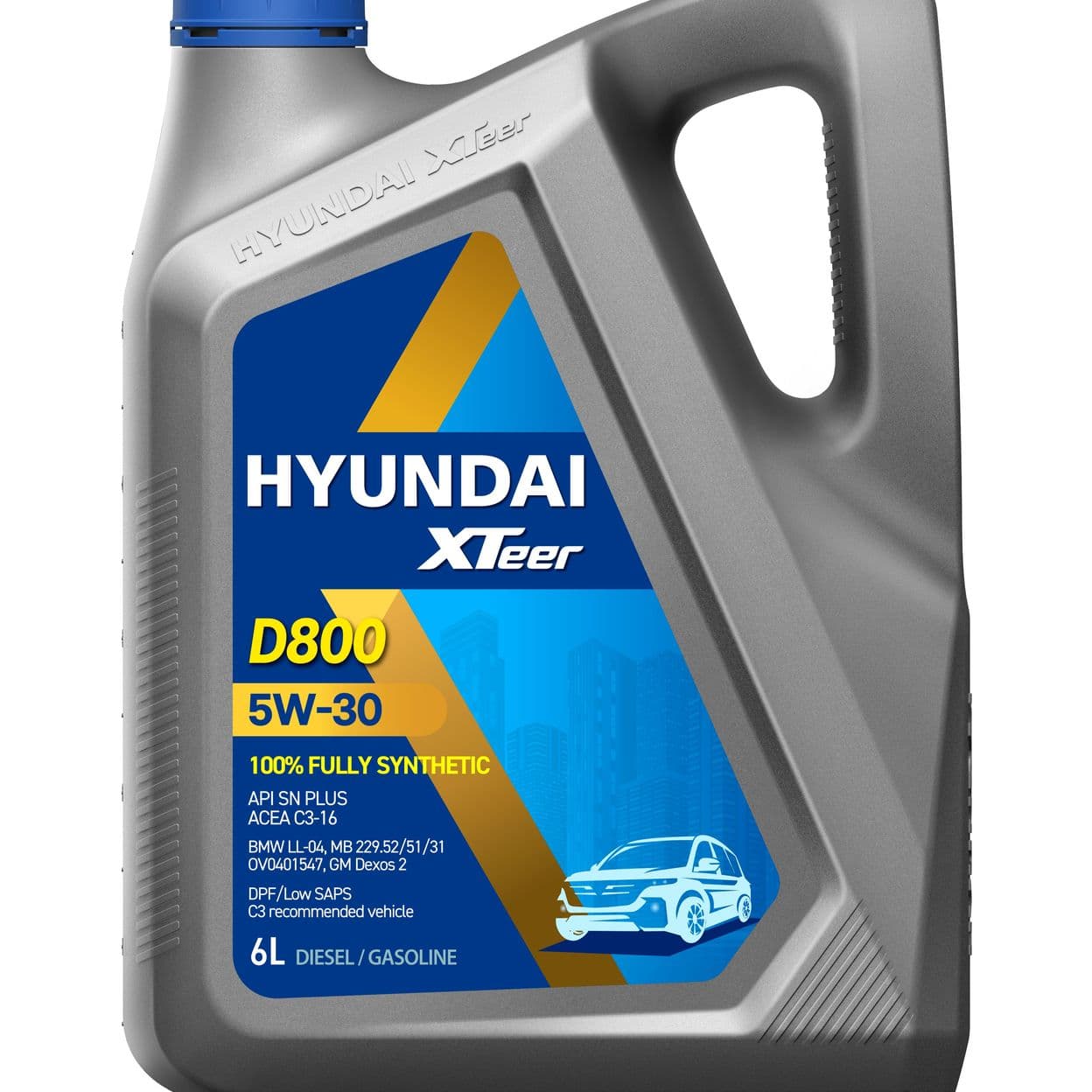 Купить Моторное масло HYUNDAI XTeer D800 C3 5W30 (Diesel Ultra 5W30), 6 л