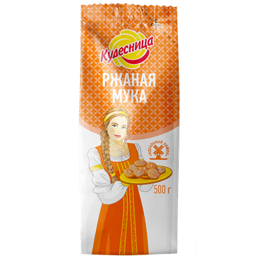 Купить МУКА КУДЕСНИЦА РЖАНАЯ 500 Г.. с доставкой на дом . Доставка продуктов Тюмень , доставка продуктов в Тюмени , dostavka-produktov-tyumen , dostav