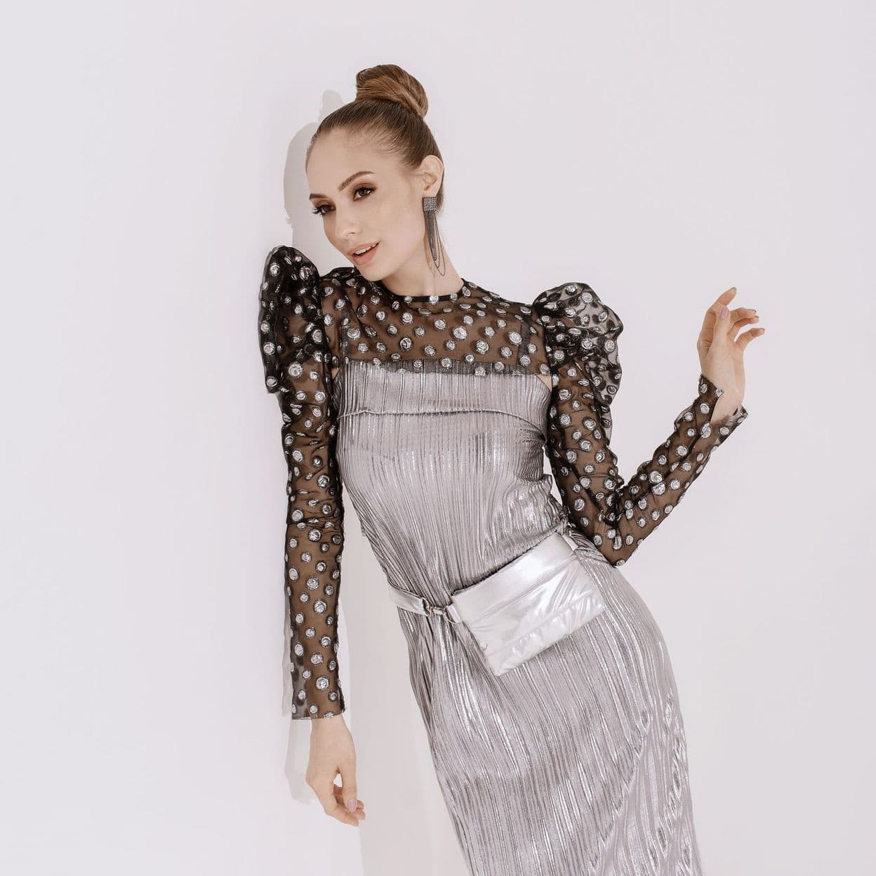 Купить Черное болеро из шелковой органзы